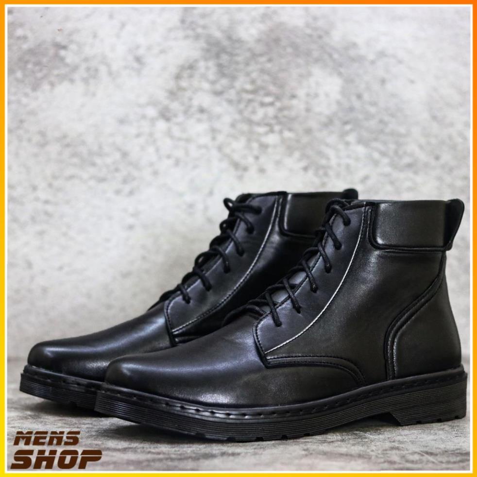 🤙🏻 Giầy Đốc Cao Cổ Nam Da Bò Kiểu Hàn Quốc, Tăng Chiêu Cao- Mã D001