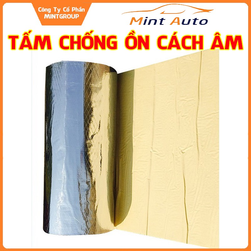 Tấm chống ồn cách âm ô tô, tấm cách âm chống ồn xe hơi có keo dán sẵn tiện lợi kích thước dài 1m rộng 1m dày 10mm