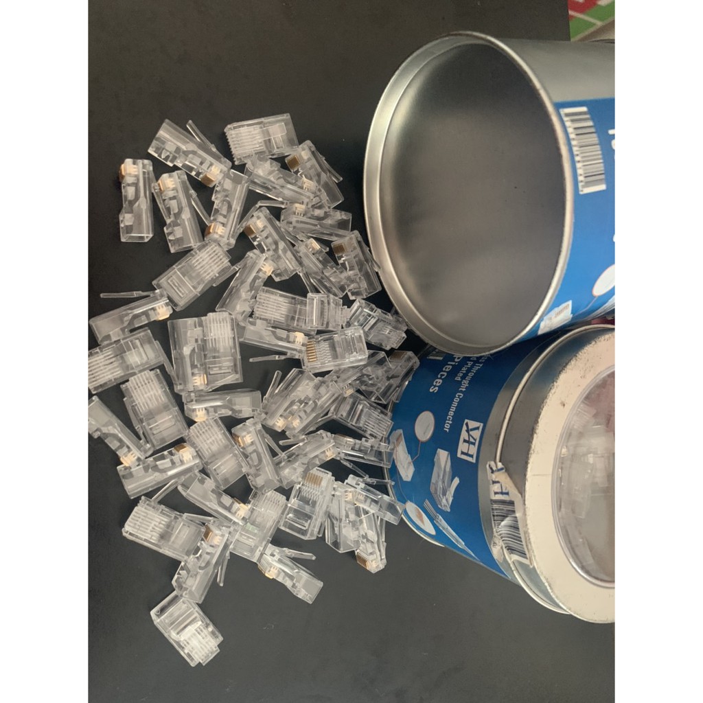 Đầu Jack RJ45 loại xuyên thấu loại thường
