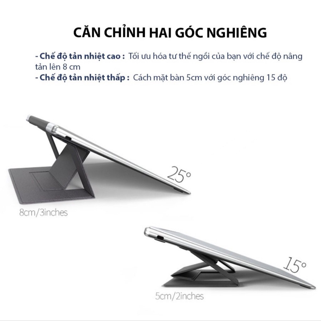 Đế Tản Nhiệt Laptop, Macbook Gấp Gọn, Thiết Kế Siêu Mỏng