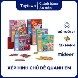 Mideer - Bộ xếp hình My First Puzzle 6 in a Box - chính hãng các chủ đề