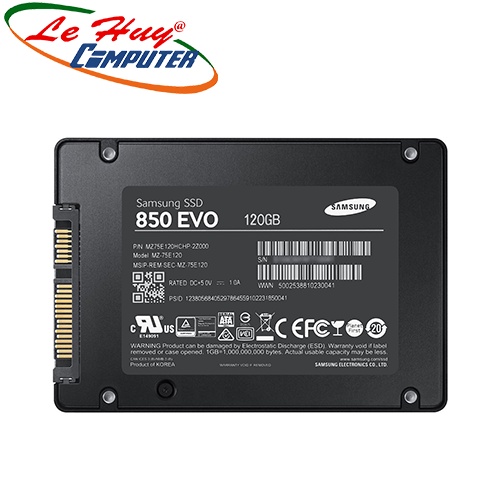 Ổ cứng SSD Samsung 850 EVO 120GB 2.5Inch SATA3 CTY Không BOX | BigBuy360 - bigbuy360.vn