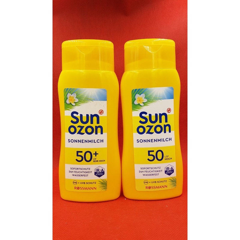 Kem chống nắng dạng sữa Sun ozon 50 200ml - Đức