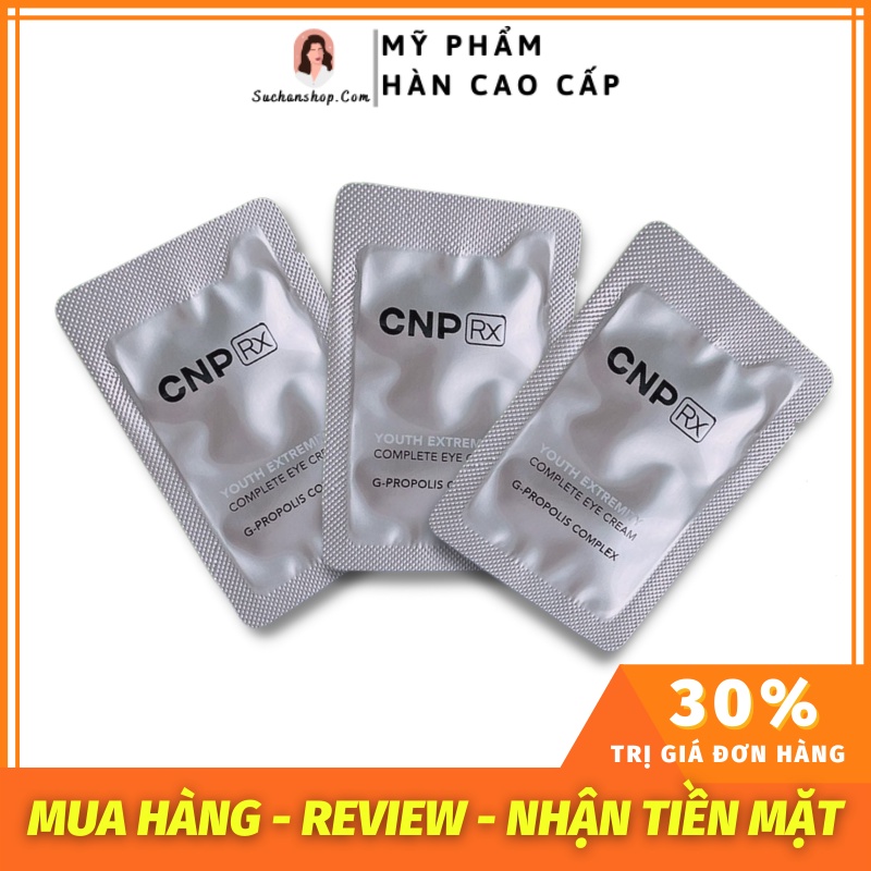 Gói Sample Kem Mắt CNP Rx Lấp Đầy Nếp Nhăn, Giảm Thâm và Bọng Mắt - CNP Rx COMPLATE EYE CREAM 1ml