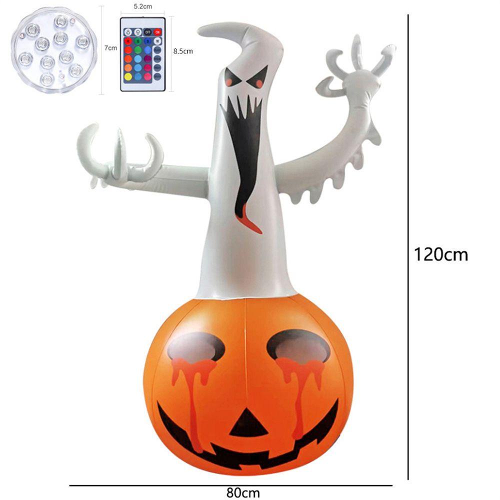 LLOYD Bong Bóng Bơm Hơi Dài 1.2M Hình Bí Ngô Ma Bí Ngô Trang Trí Halloween