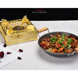 Bếp Cồn Gang Cao Cấp - Mạ Vàng