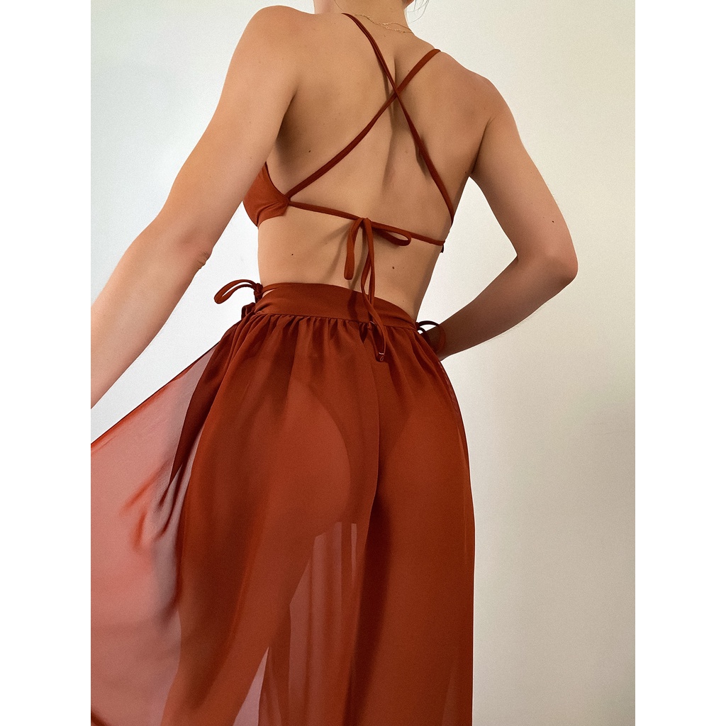 Lakie_bikini: Bikini 2 Mảnh Tam Giác Nâu Sexy Tây Cho Nàng Tanning