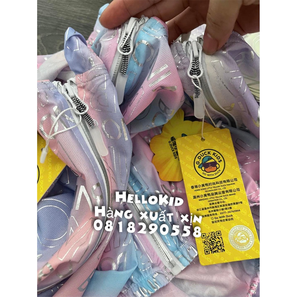 A403 - Áo chống nắng làm mát loang sành điệu vịt vàng cho bé