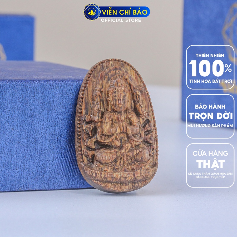 Mặt dây chuyền trầm hương nam nữ sánh chìm Thiên Thủ Thiên Nhãn  thời trang phụ kiện trang sức  Viễn Chí Bảo M700012