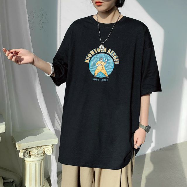 Áo thun tay lỡ Unisex Kungfu