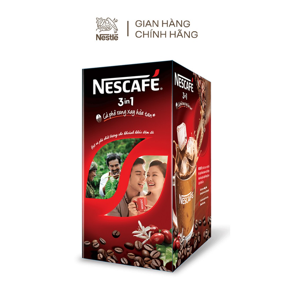 NESCAFÉ 3in1 Cà phê rang xay hòa tan Đậm đà hài hòa