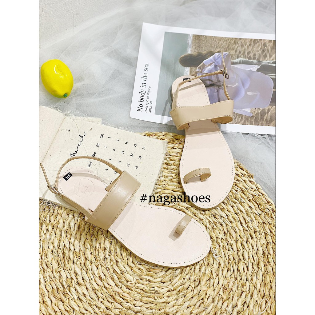 GIÀY SANDAL NAGASHOES QUAI NGANG XỎ NGÓN NAS185