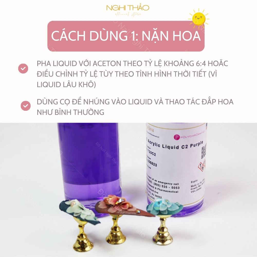 Nước đắp bột nặn hoa NGHI THẢO