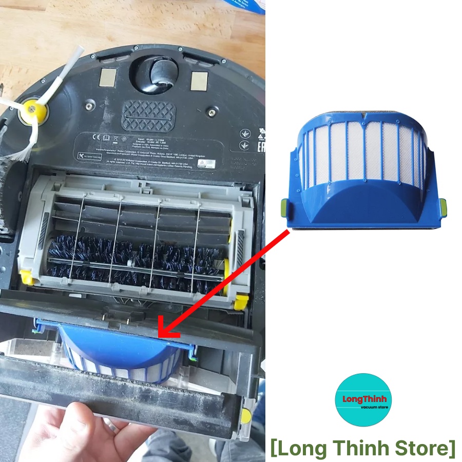 Màng lọc hepa filter thay thế cho robot hút bụi irobot roomba 500 600 series