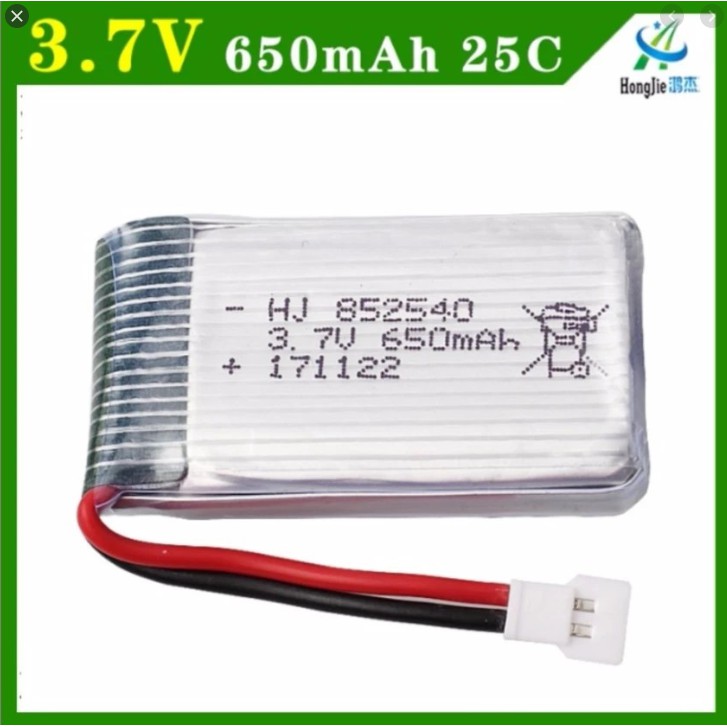 Pin sạc lipo 3.7v 650mah máy bay flycam có mạch bảo vệ pin