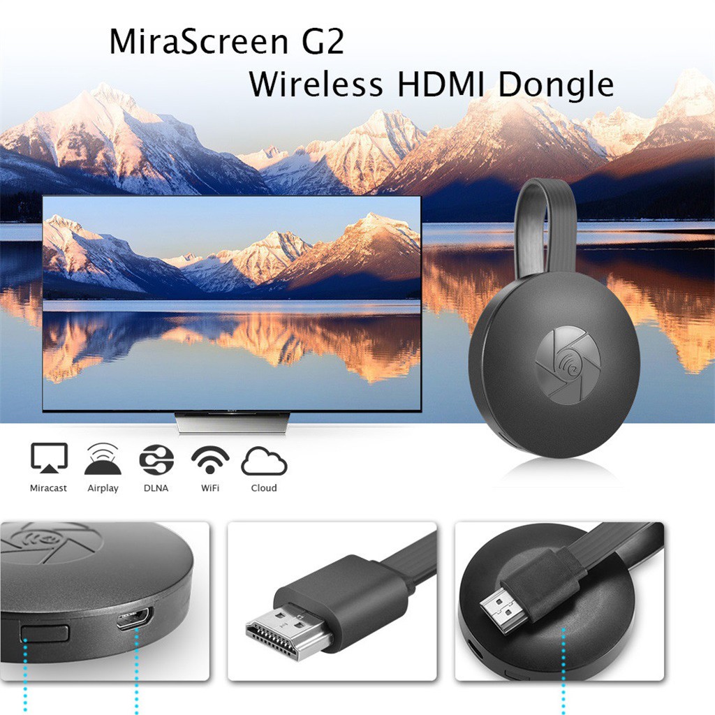 Dongle / Receptor / Hdmi De Tv Mirascreen G2 Anycast Crome Cast / Hdmi Wifi