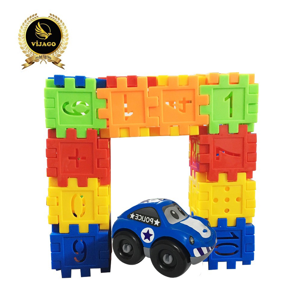 Bộ Đồ Chơi Lắp Ghép Xếp Hình Đa Năng Cho Bé Bằng Nhựa 115 Chi Tiết Màu Sắc Tươi Sáng Hàng Việt Nam