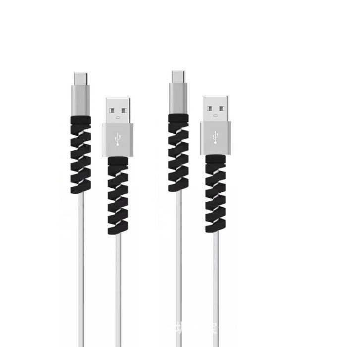 Vỏ Silicon Bảo Vệ Dây Cáp Sạc Chống Đứt Cho Apple Android