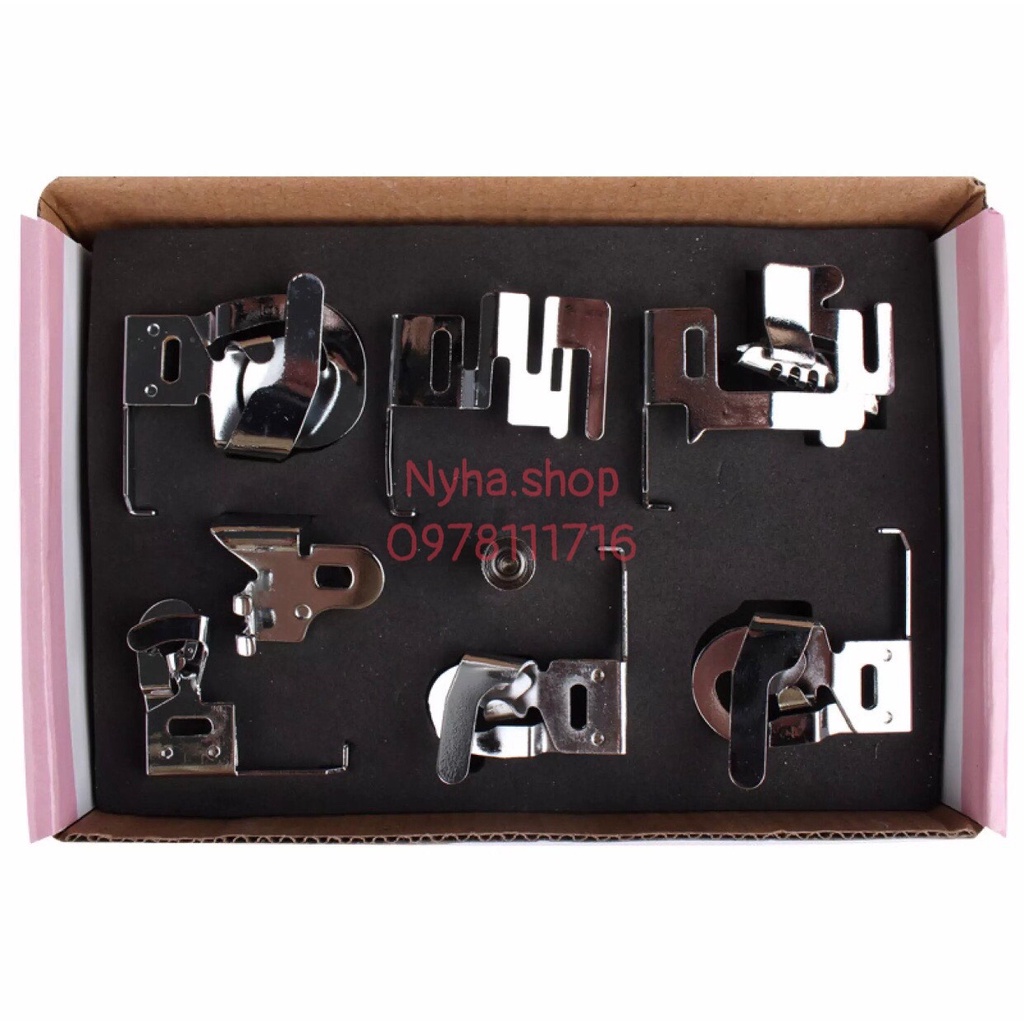 Bộ chân vịt đa năng may biên, may viền và may chun cho máy gia đình