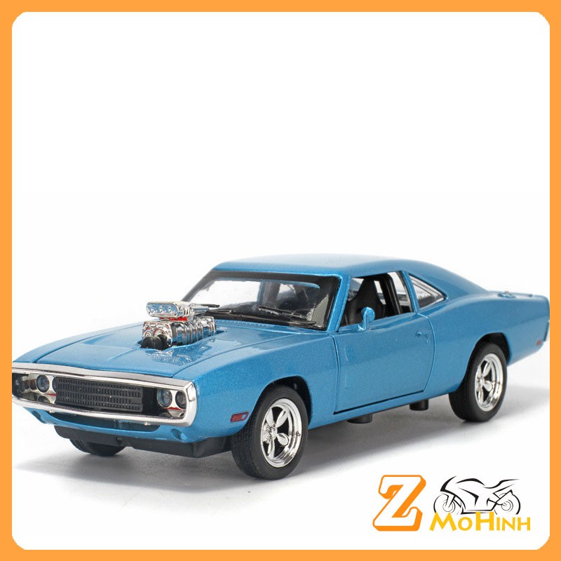 MÔ HÌNH XE Ô TÔ Dodge Charger RT Xanh - MINIAUTO tỷ lệ 1:32