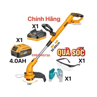 Ingco combo máy cắt cỏ dùng pin 20v cgtli20018