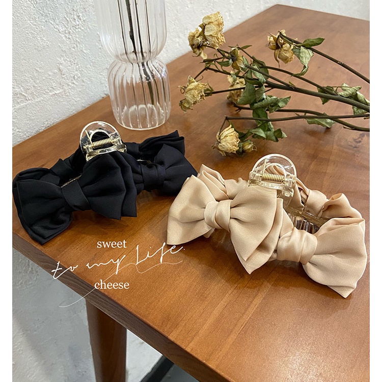 Kẹp Tóc Nhựa Kiểu Dáng Đơn Giản Phong Cách Hàn Quốc