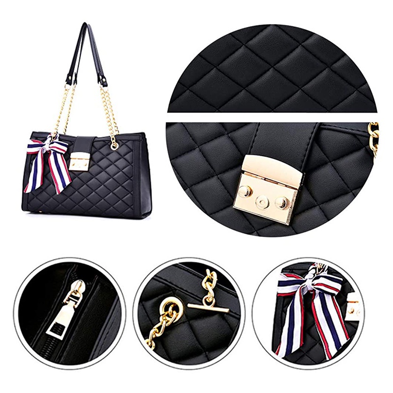 RY Women Chain Shoulder Bag Lingge Bag Fashion Designer Handbag Satchel Work Dating Shopping