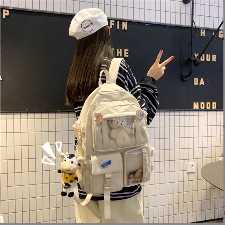 Balo Nam Nữ Thời Trang Hàn Quốc, Balo Ulzzang Basic đi học đi chơi giá rẻ