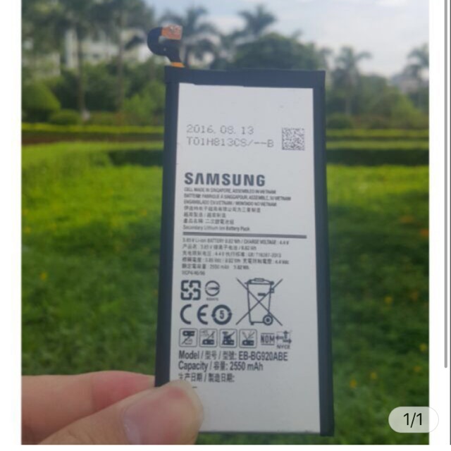 Pin xịn cho galasy S6 mới 100%