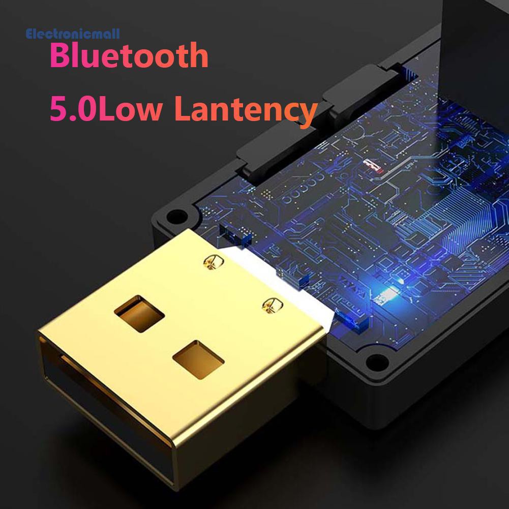 ElectronicMall01 SW03 USB Bluetooth 5.0 Transmitter Optical Adapter Dongle for Speaker Headset