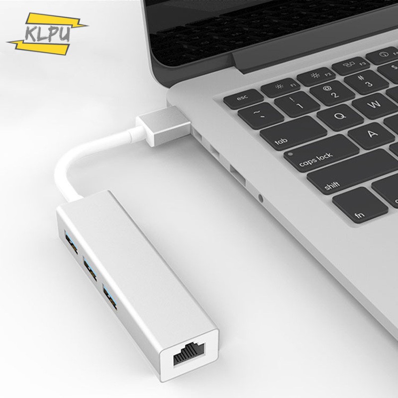 Đầu Chuyển Đổi Klpu Usb2.0 / 3.0 Sang Rj45 Ethernet 4 Cổng Cho Macbook Asus Laptop