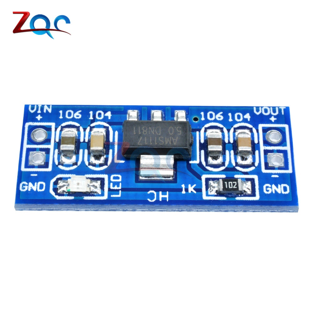 Set 5 Mô Đun Hạ Áp Smd Ams1117 Dc-Dc Dc 4.75-12v Sang 1.2v 1.5v 1.8v 2.5v 3.3v 5.0v Chuyên Dụng Cho Arduino