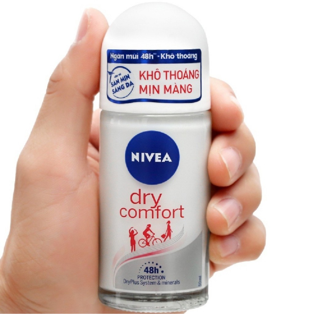 Lăn Khử Mùi Nữ 50Ml Nivea Khô Thoáng (Dry Comfort)