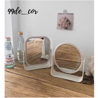 Gương để bàn đế gỗ -99de_cor-