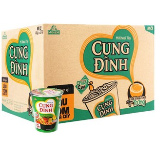 Thùng 24 ly mì cung đình lẩu tôm chua cay