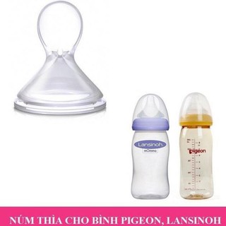 Núm thìa cho bình Pigeon, bình Toom , bình lansinoh cổ rộng
