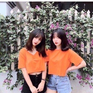 Áo Croptop Trơn Cổ Tim - CR09