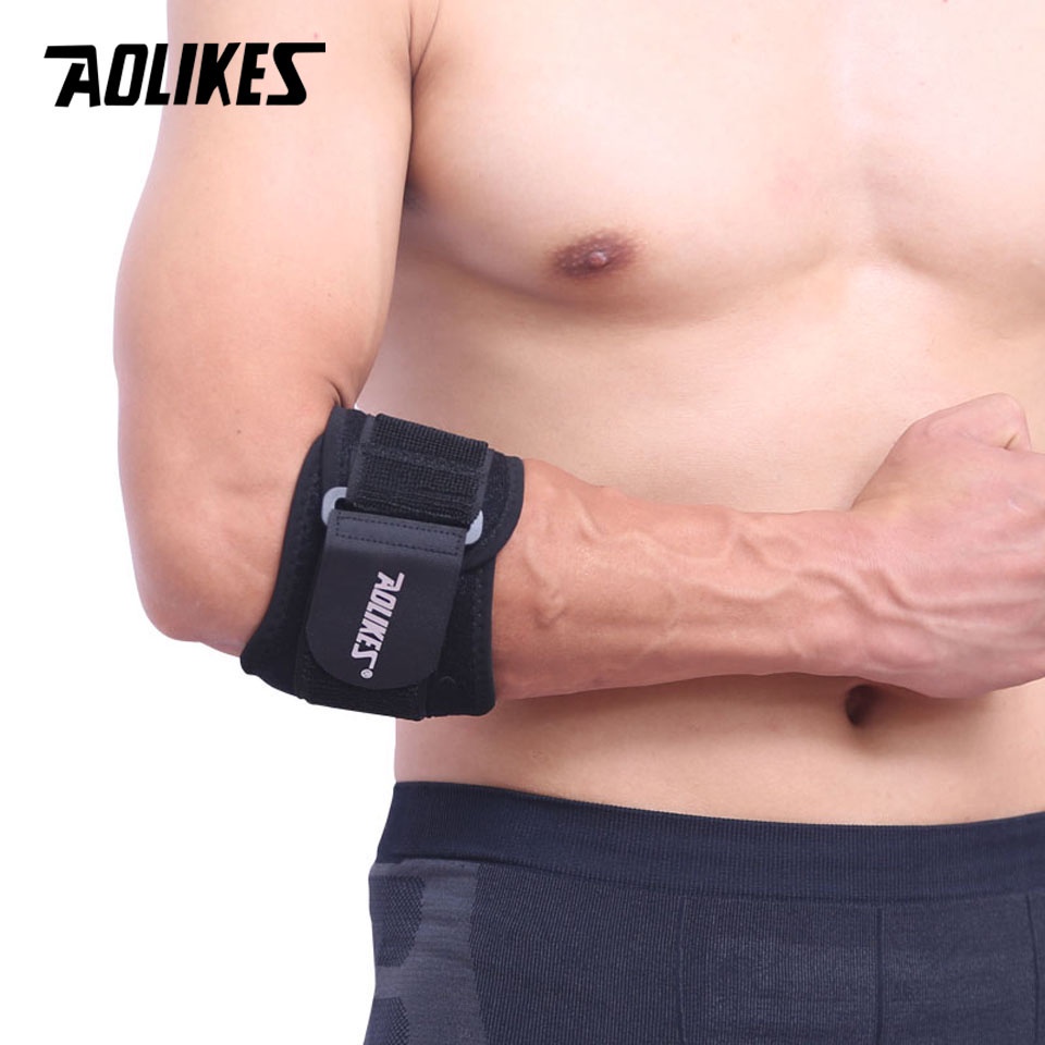 Aolikes (Hàng Mới Về) 1 Đệm Bảo Vệ Khuỷu Tay Khi Chơi Golf / Tennis Có Thể Điều Chỉnh