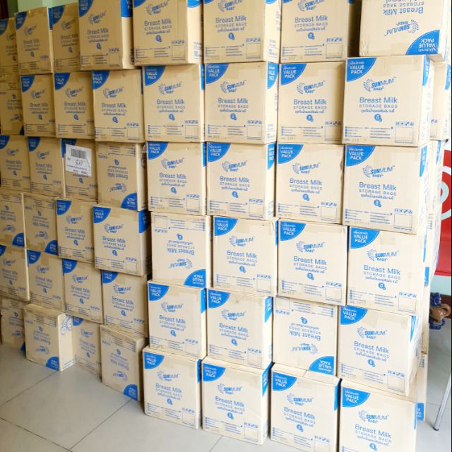 [Mã MKBC245 giảm 8% đơn 400K] Sỉ SLL Túi trữ sữa Sunmum mẫu 2020 chính hãng nguyên niêm phong bạc