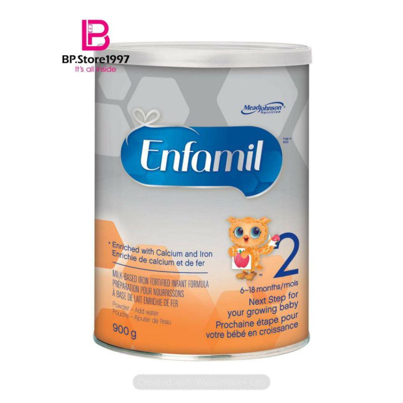 Sữa Enfamil Canada step 2, bổ sung Canxi và sắt, hộp 900 gram