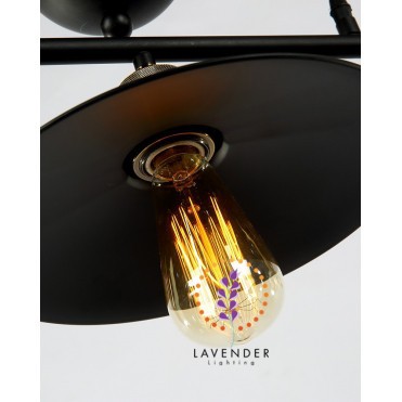 Đèn thả ròng rọc sắt 3 chao TH115