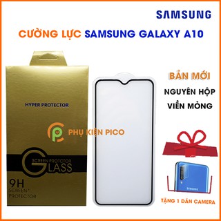 Cường lực Samsung A10 full màn hình - Kính cường lực Samsung Galaxy A10 bản mới viền mỏng nguyên hộp [Tặng 1 dán camera]