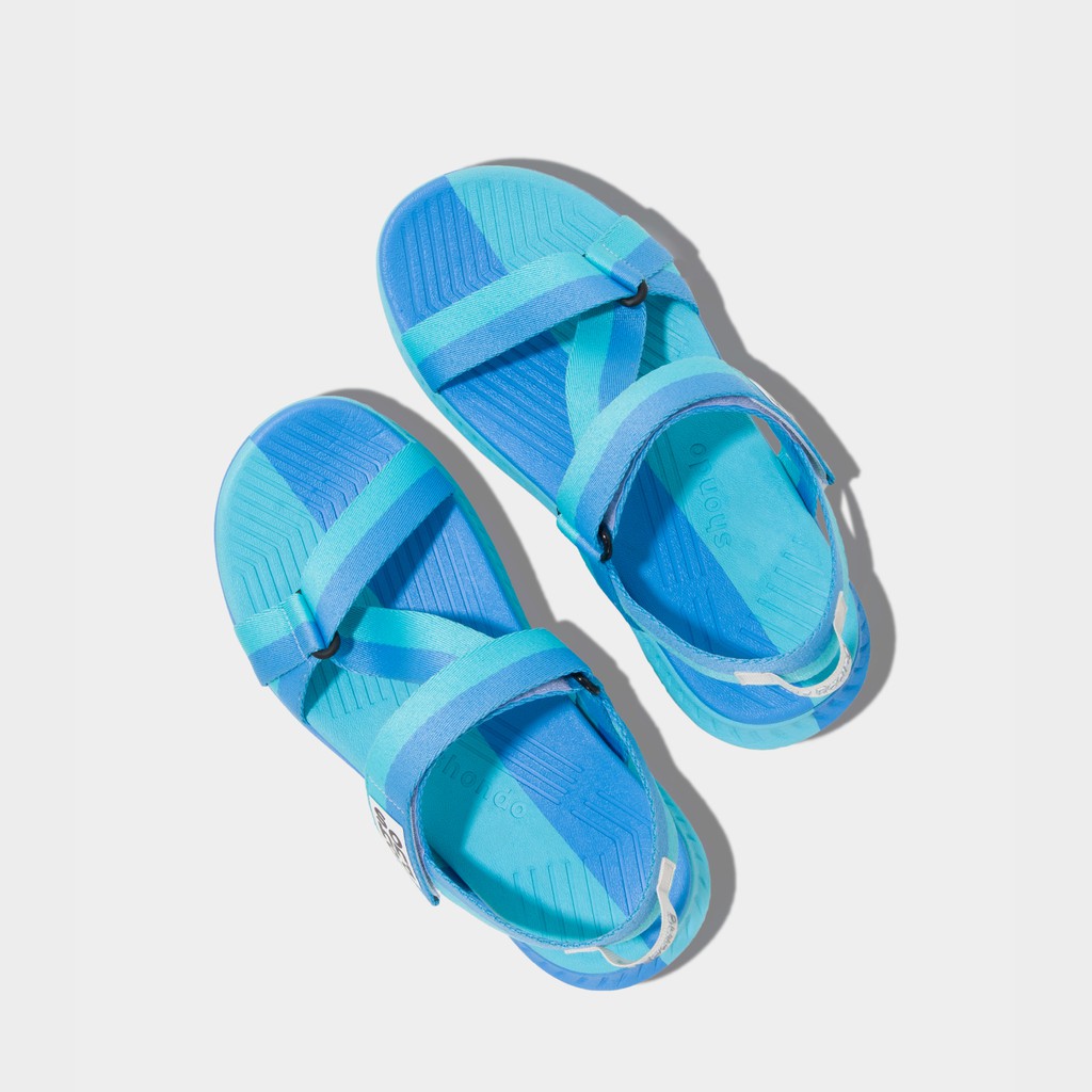 Giày Sandals Nam Nữ Unisex Shondo F7 Half Xanh Ngọc Xanh Dương F7H3032