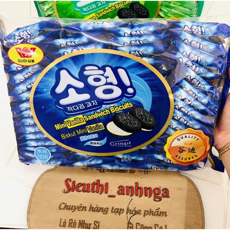 Bánh Quy Kẹp Kem Bịch 600G Đài Loan Oreo Đủ Vị