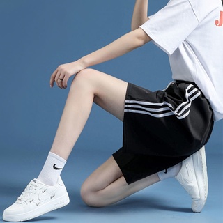 Quần Short Thể Thao Lưng Cao Dáng Rộng Vải Lụa Mát Khô Nhanh Thời Trang Mùa Hè Cho Nữ