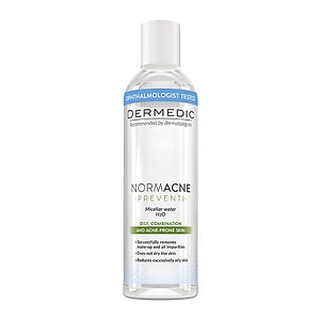 (CHÍNH HÃNG) Nước tẩy trang làm sạch, kiểm soát dầu cho da dầu mụn DERMEDIC NORMACNE Micellar Water H2O 200ML