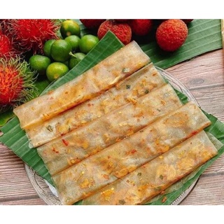 Bánh tráng dẻo tôm cuộn bơ + hành phi