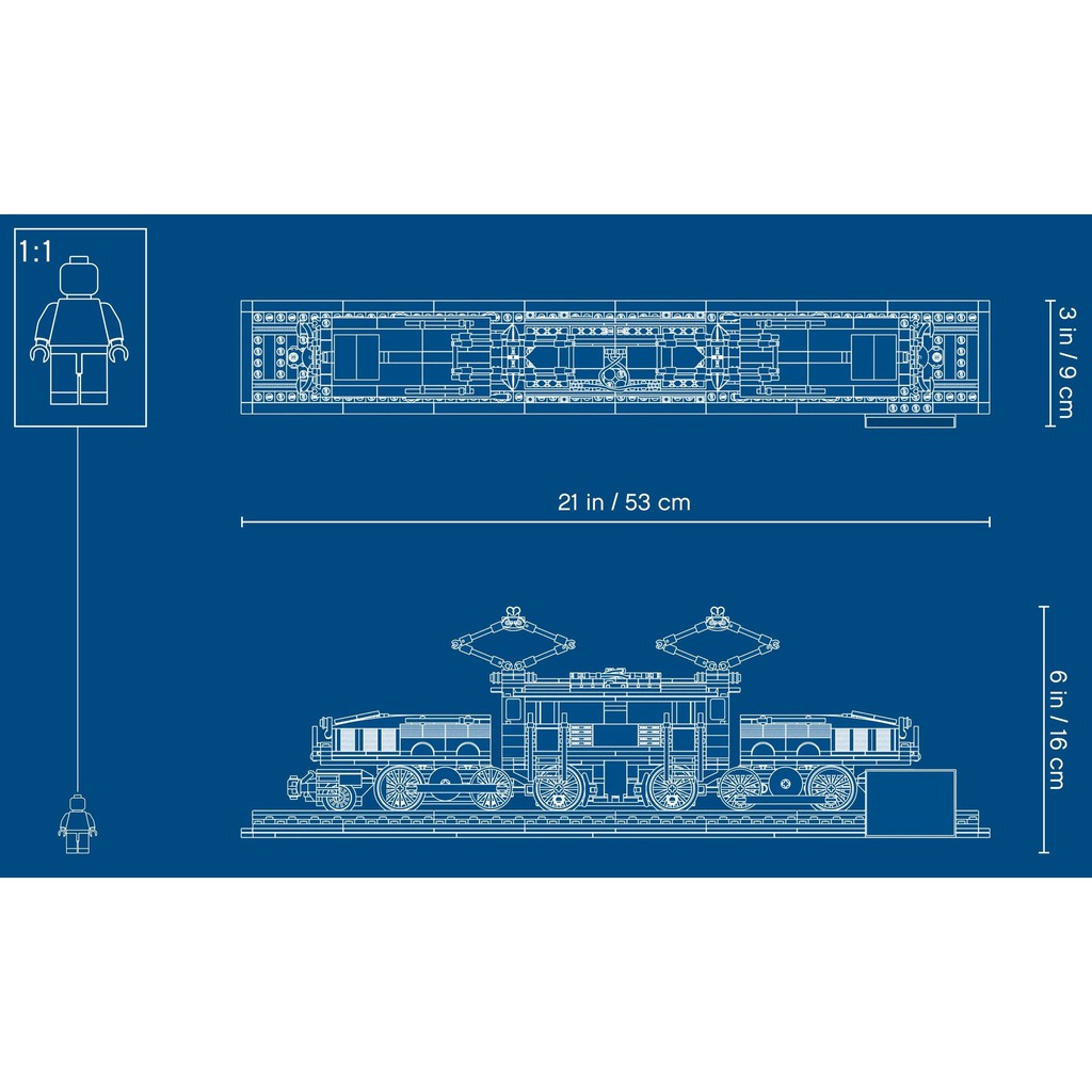 10277 LEGO Creator Expert Trains Crocodile Locomotive - Chuyến Tàu lửa/ tàu hỏa đầu máy hình cá sấu cổ điển
