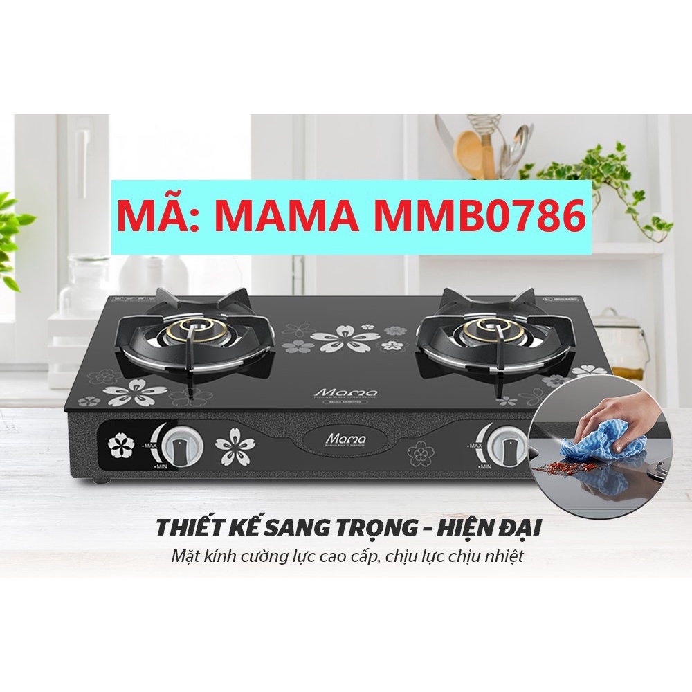 Bếp gas đôi Sunhouse Mama TUYỆT TÁC CHO CĂN BẾP HIỆN ĐẠI, Sang xịn, Xinh lại Siêu bền, Bảo hành 18 tháng, Toàn Quốc