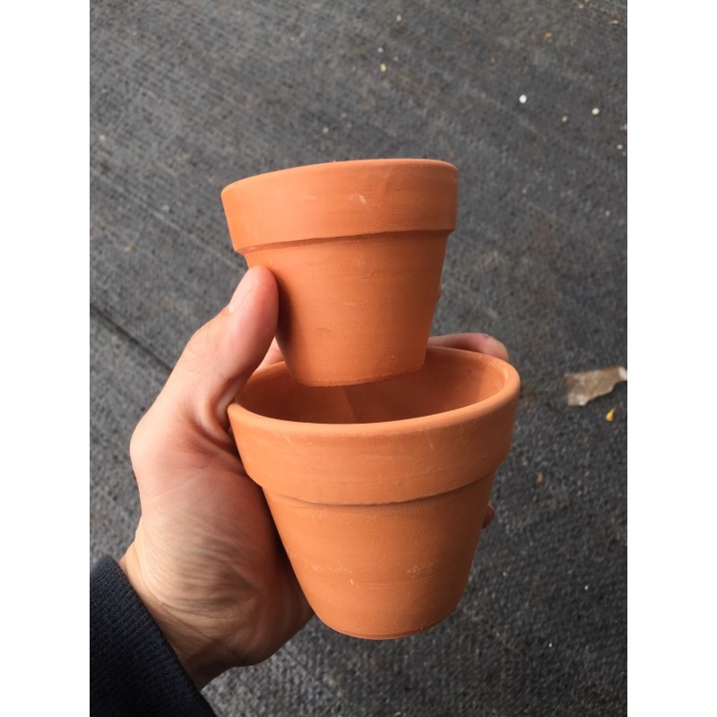 Chậu đất nung size 8:7cm trồng sen đá xương rồng